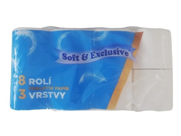 TP Soft exklusive 3v celulóza - Papírová hygiena Toaletní papír 3 až 4 vrstvý